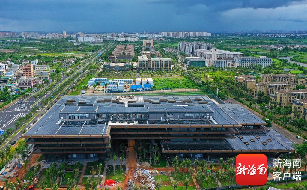 瞰海南丨海口市职工活动中心项目整体建设进入收尾阶段-南海网