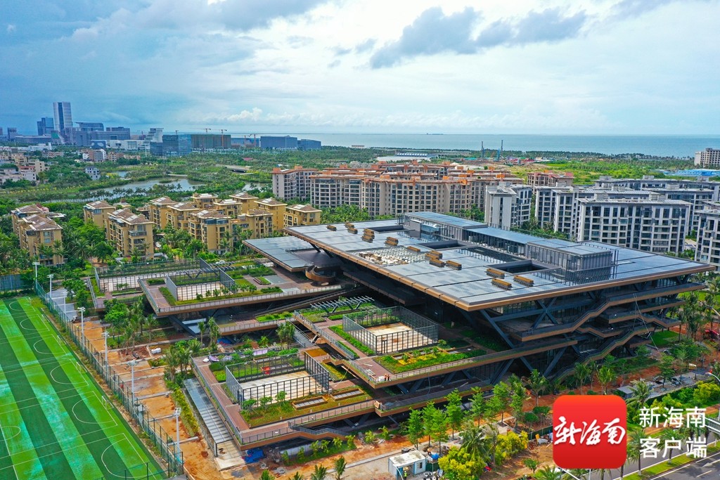 瞰海南丨海口市职工活动中心项目整体建设进入收尾阶段-南海网